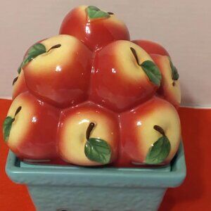Homeworx by Harry Slatkin Apple Fruit Basket Candle Holder Farmer Market Series